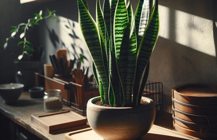 snake plant low light