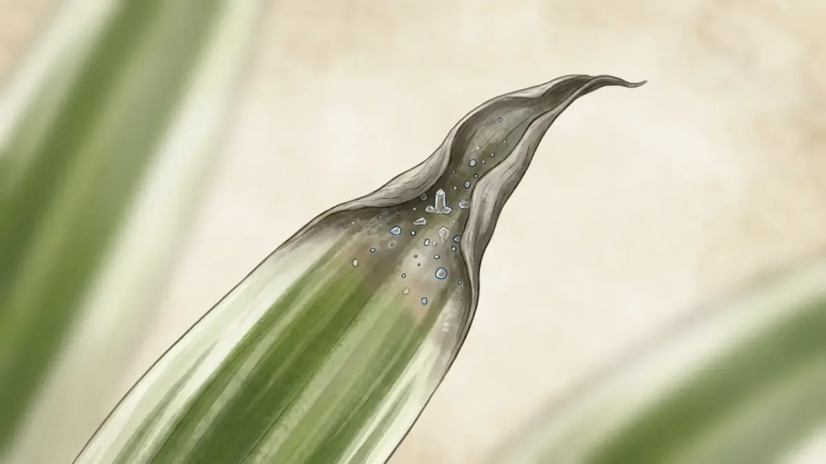 spider plant brown tips